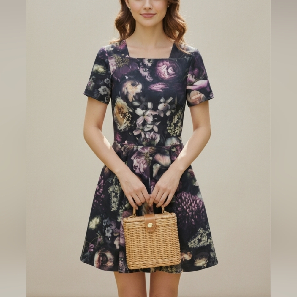 Ted Baker Tamary Floral Skater Dress - Picture 2 of 9